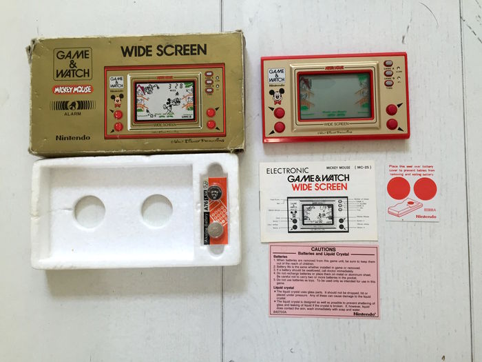 Nintendo Game & Watch MC-25 Mickey Mouse (1981) boxed and complete.