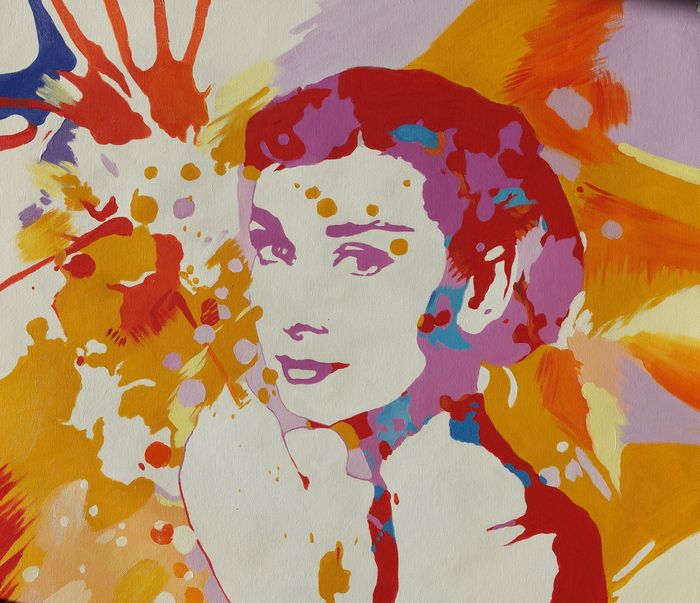 Unknown street artist - Audrey Hepburn