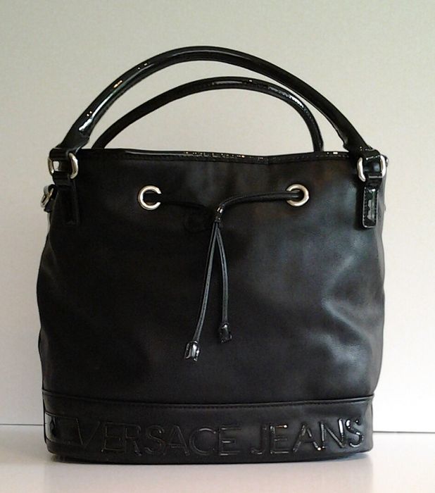 Versace Jeans leather duffle bag