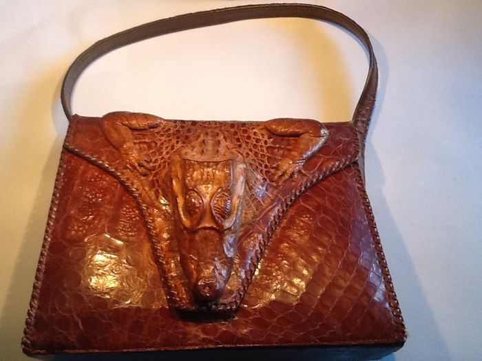 Crocodile leather - Handbag - Vintage