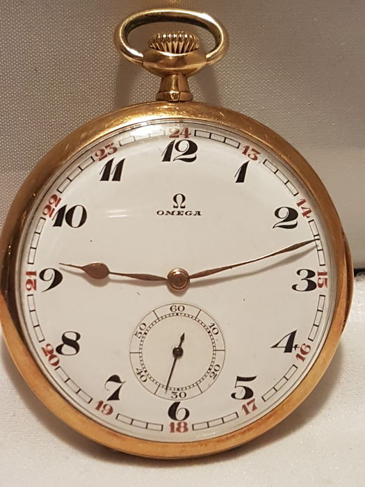 Gold Omega pocket watch