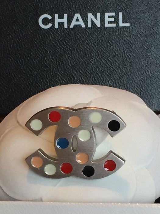 Chanel - Muliticolor CC - Brooch