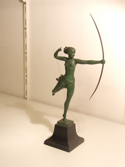 Max Le Verrier - Patinated Sculpture 'Atalanta'