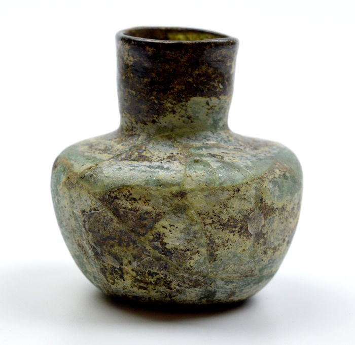 Ancient Roman Coloured Glass Unguentarium