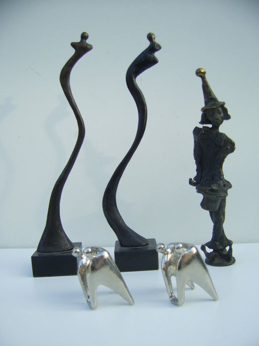 Corry Ammerlaan-van Niekerk, 5 bronzed sculptures