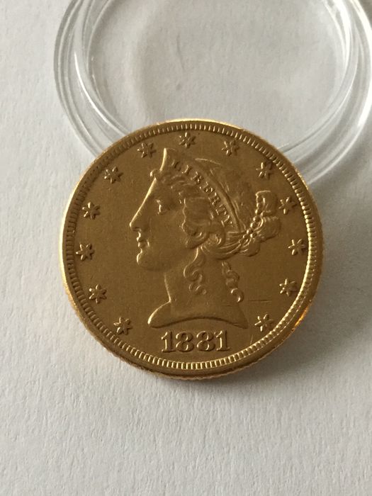 United States ? 5 dollars 'Half Eagle' 1881 ? gold