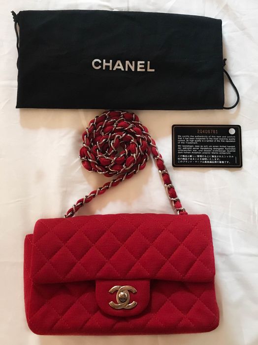 Chanel - Jersey Classic Mini Flap Bag