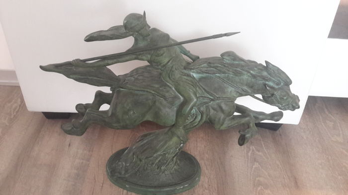 Robert Bousquet - Sculpture in bronze patina