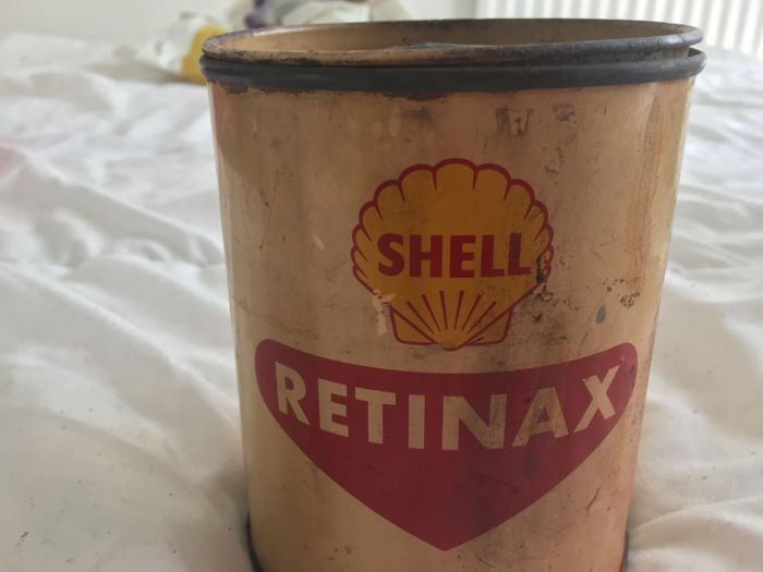 Vintage oil can Shell