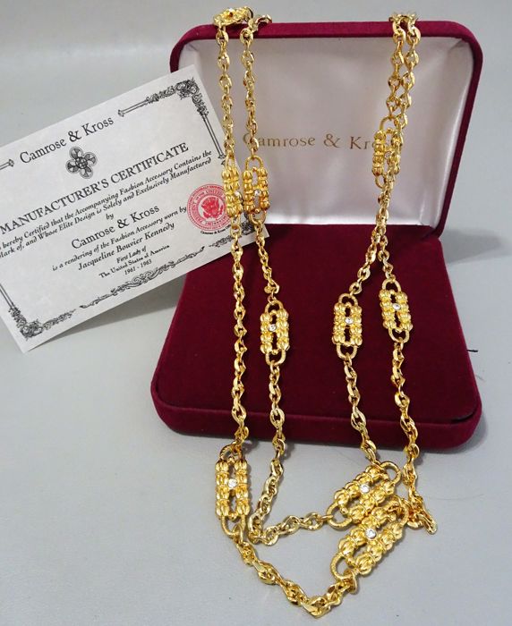 Camrose & Kross - JACKIE BOUVIER KENNEDY - Paperclip necklace...