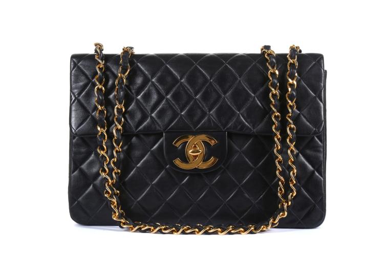 Chanel Black Maxi Jumbo Flap Bag