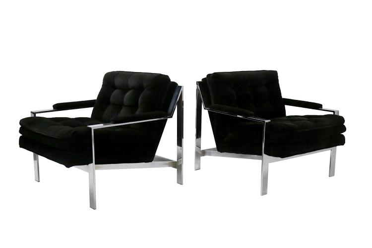 A pair model 232 lounge chairs designed by Cy Mann