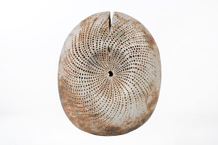 Alan Wallwork studio pottery Oval sculpture, from