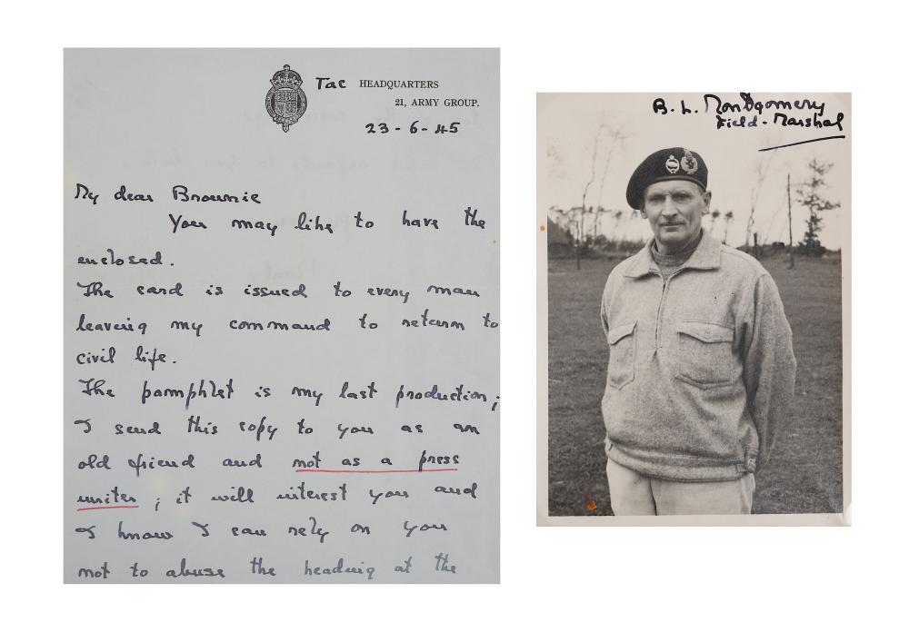 Montgomery of Alamein Autograph letter signed ('Mo