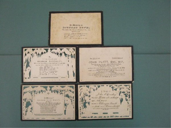 2132: 19th c. Memorial Remembrance Cards