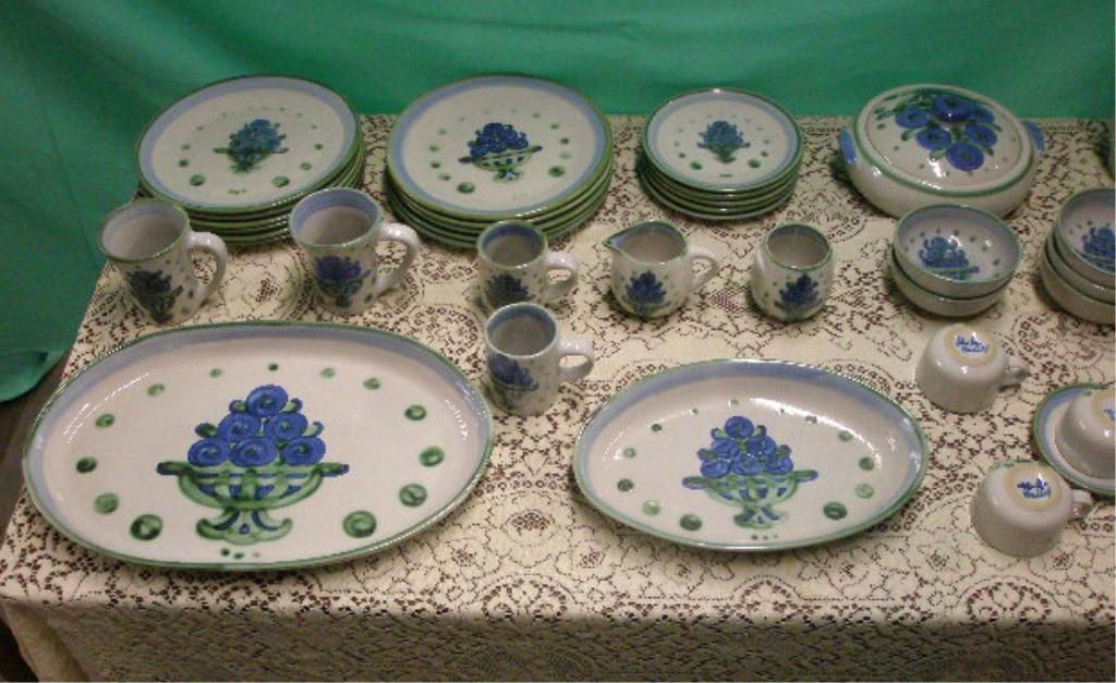 2356: M.A. Hadley Pottery Bouquet Pattern Set