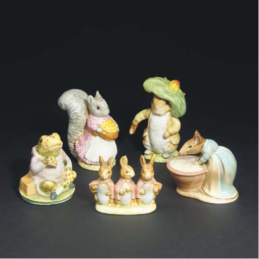 Five Beswick Beatrix Potter Figures
