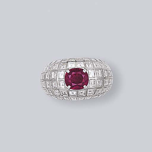 An Impressive Ruby and Diamond Ring, by Chaumet
