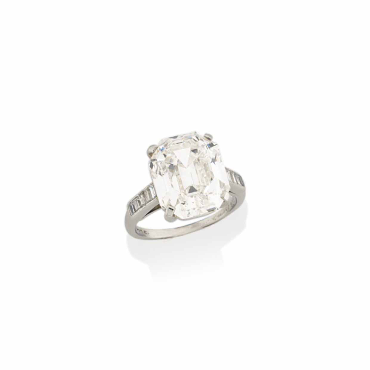An art deco diamond ring, by cartier