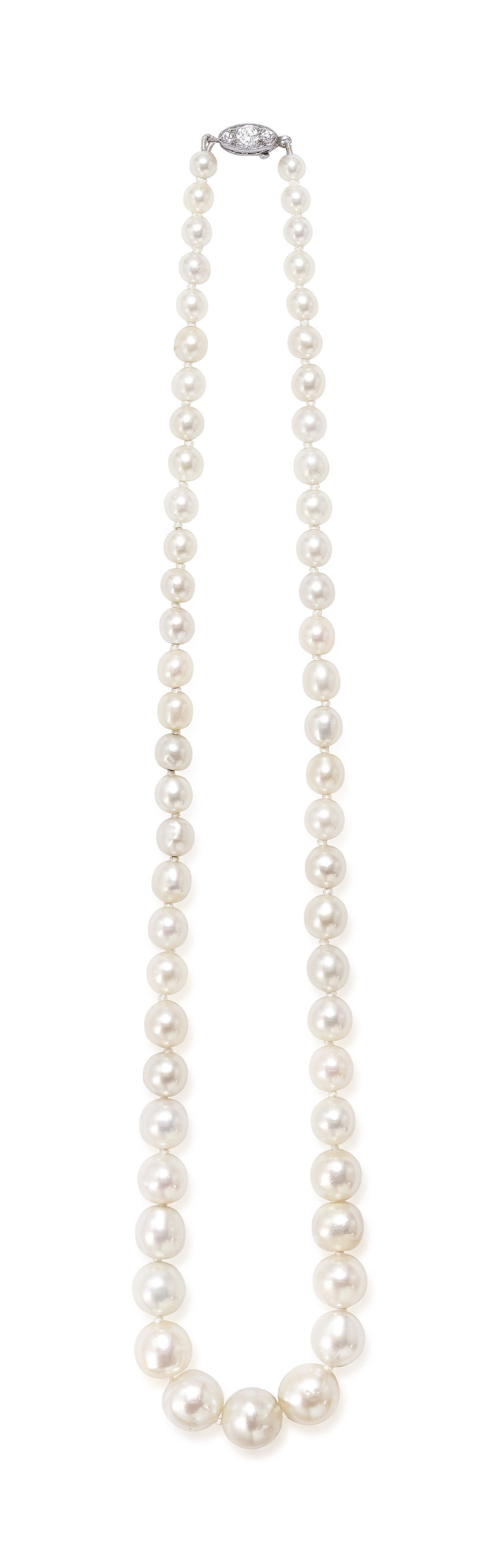 NATURAL PEARL AND DIAMOND NECKLACE, TIFFANY & Co.