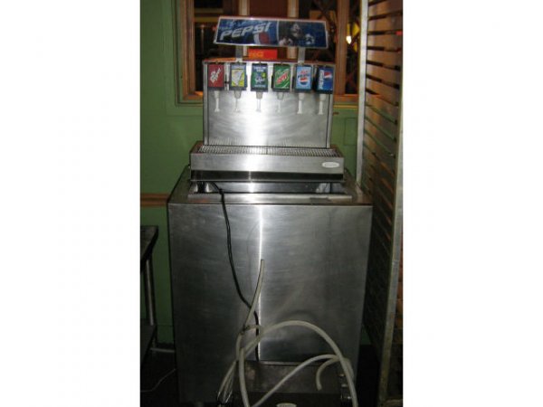 Soda fountain machine pepsi commercial w/ ice chest