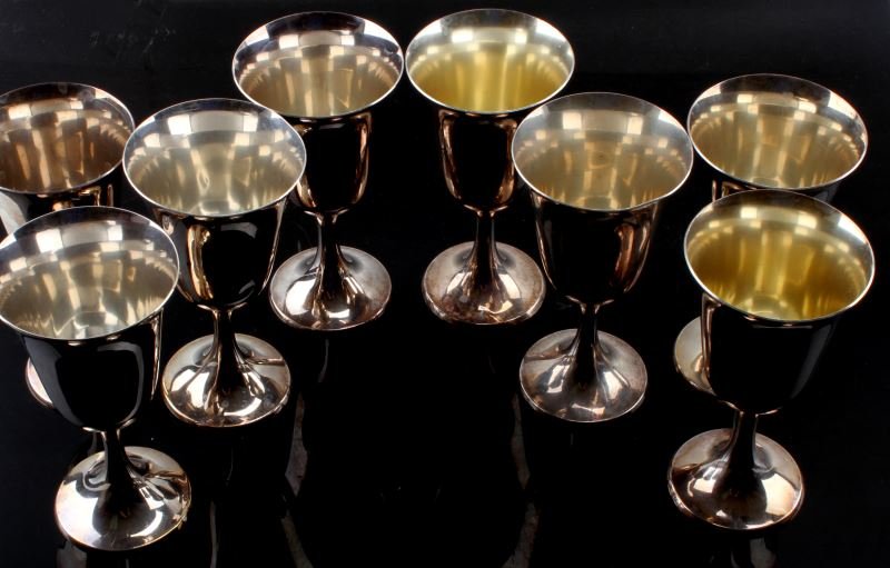 Gorham sterling silver 272 goblets set of 8