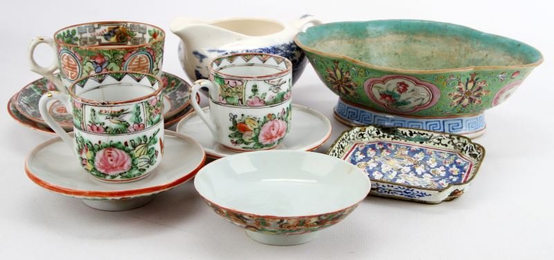 Antique asian porcelain mixed lot