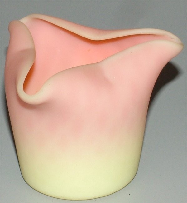 BURMESE ART GLASS TRI CORNER TOOTHPICK HOLDER 2"H