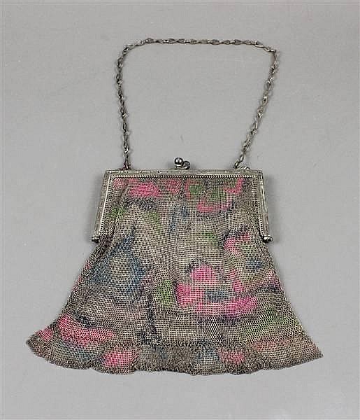 VINTAGE WHITING AND DAVIS MESH PURSE