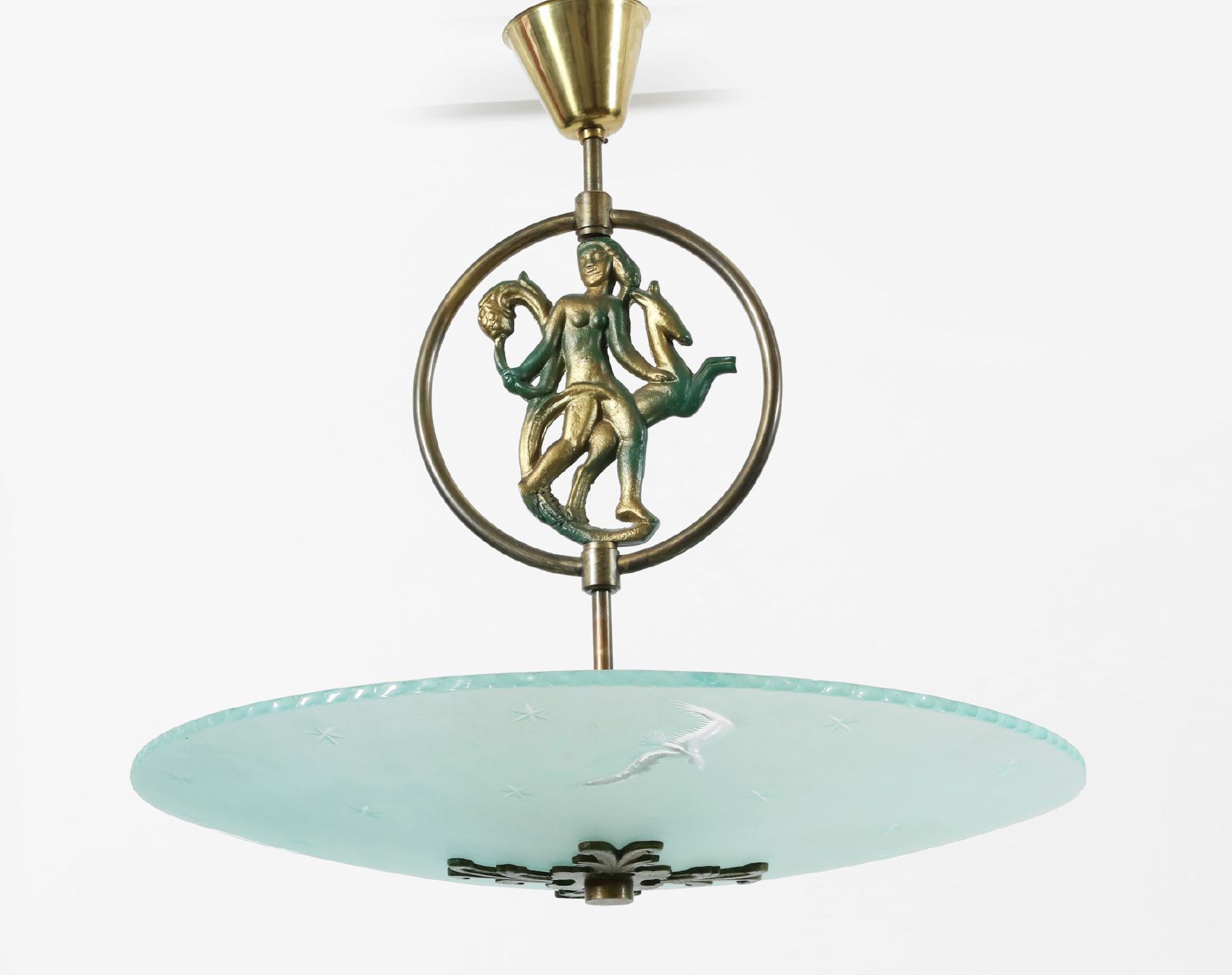 Plafondlampa, 1930/40-tal