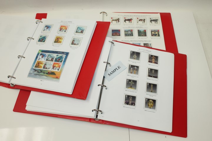 Stamps - G.B. mint and used collection in three Stanley Gibbons commemorative