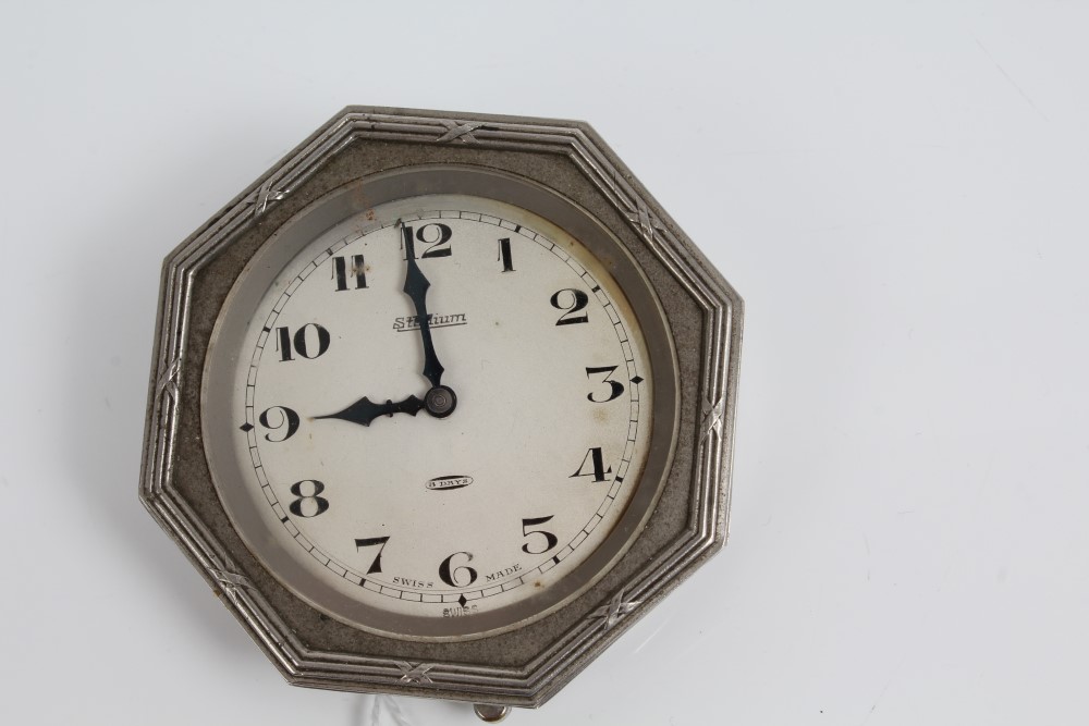 1920s / 1930s car dashboard clock by Stadium