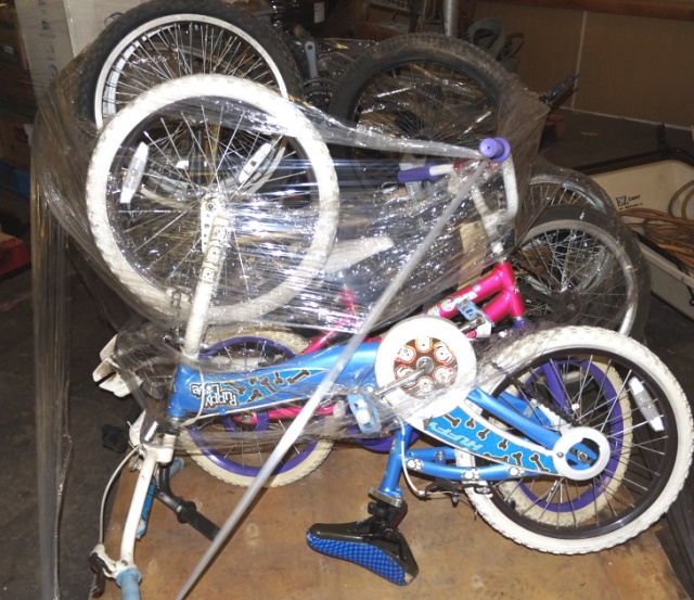 Pallet Misc. Bikes, And Bike Parts