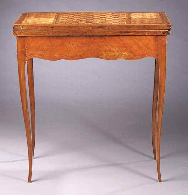 1143: Louis XVI-Style Marquetry Games Table