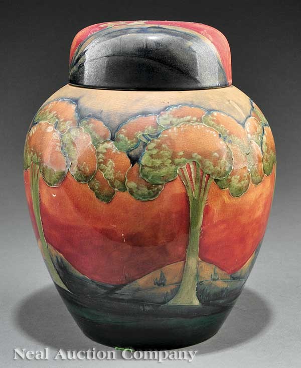 0358: William Moorcroft "Eventide" Art Pottery Vase