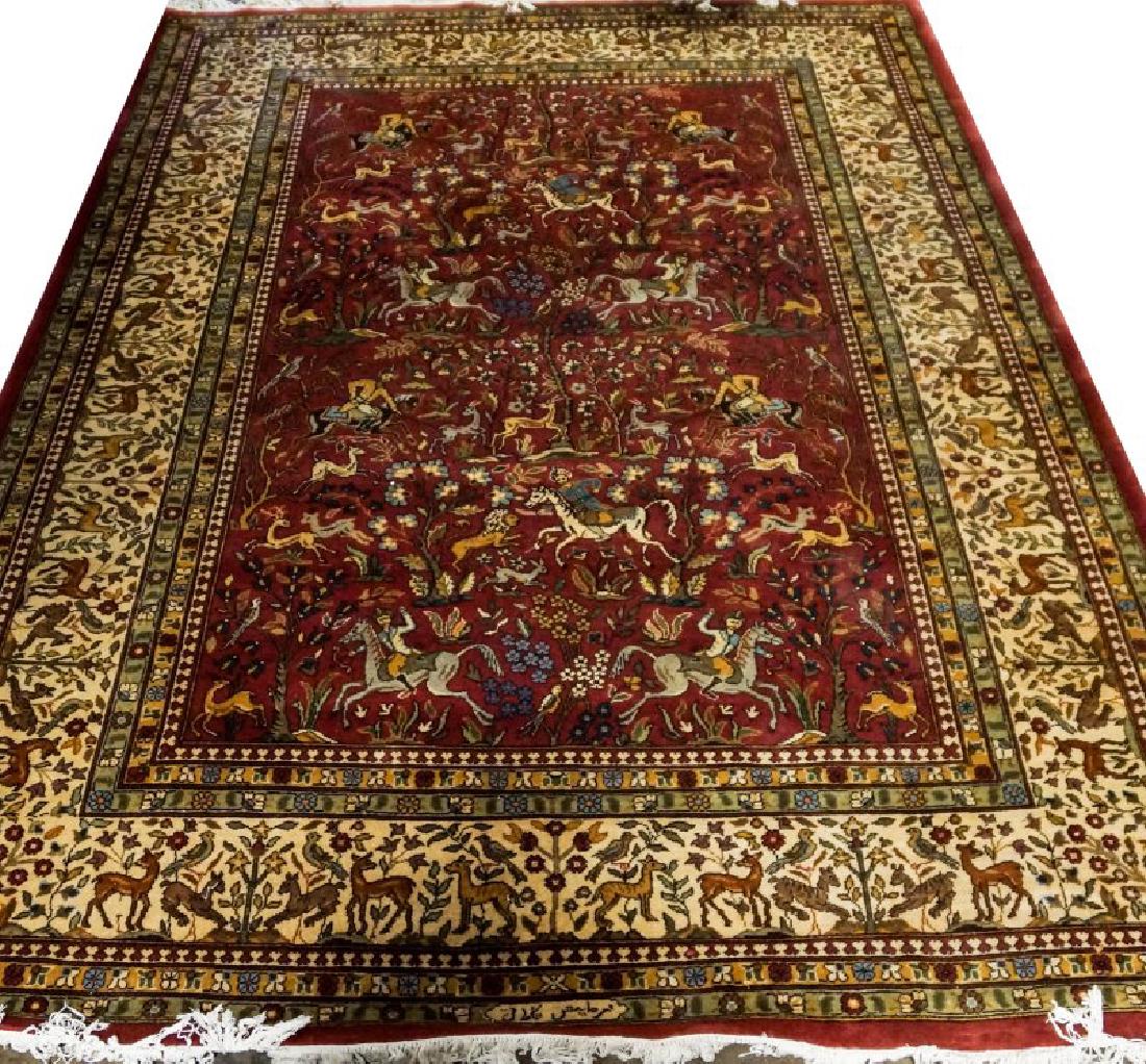 Hand knotted persian tabriz rug