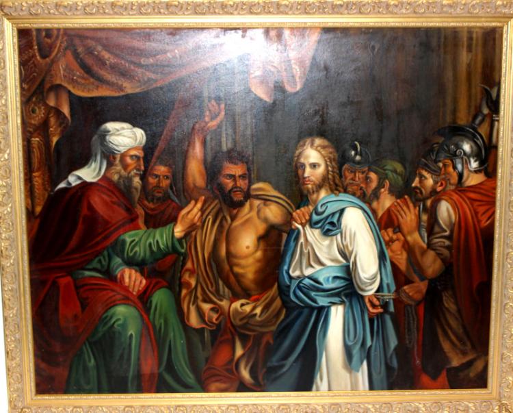 Old Master Style Oil Painting on Canvas