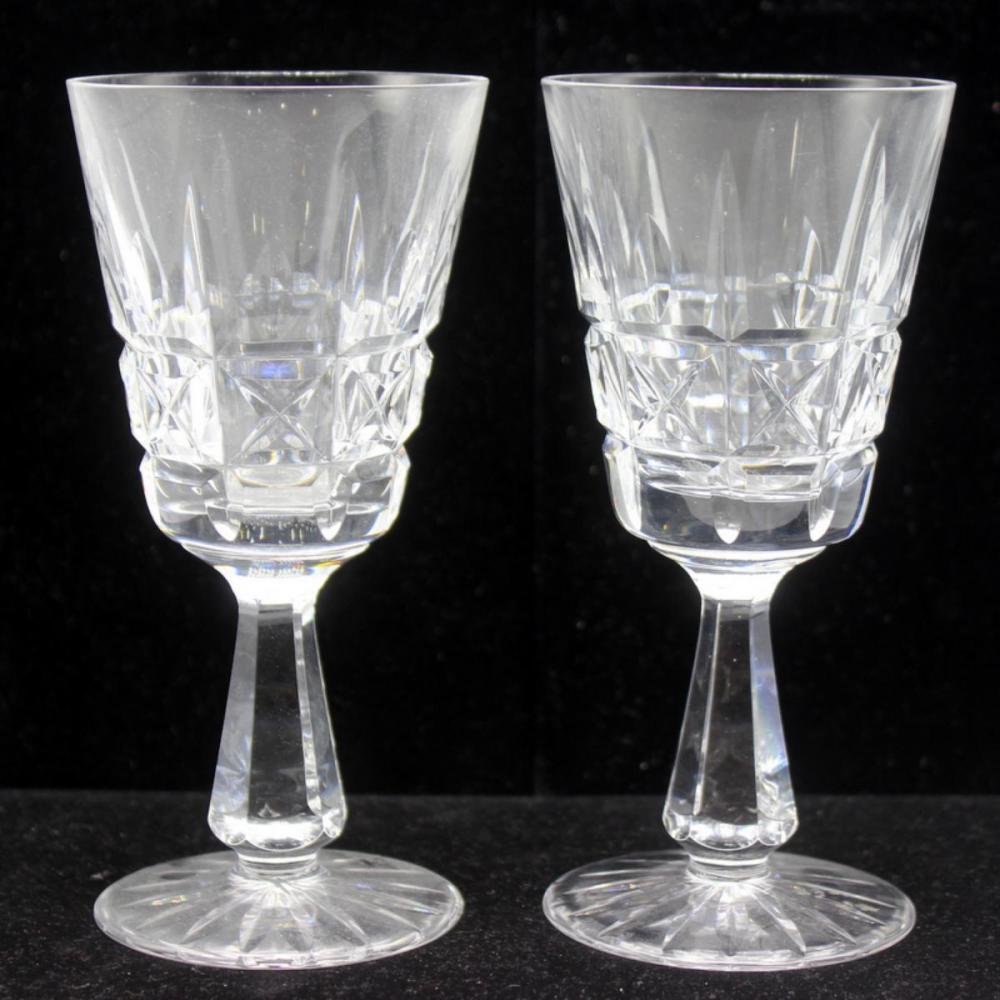 Waterford (12) Lismore Claret Wine Glasses