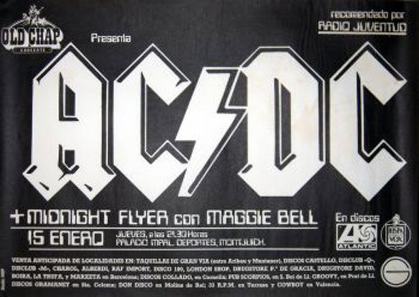 2 - AC/DC concert poster 1981
