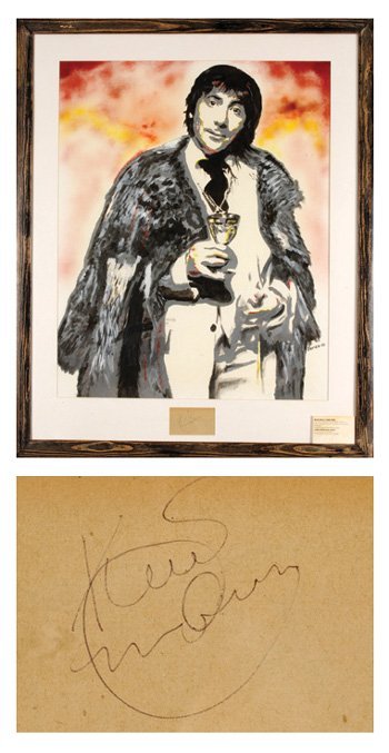 Original painting of Keith Moon titled Grey Moon