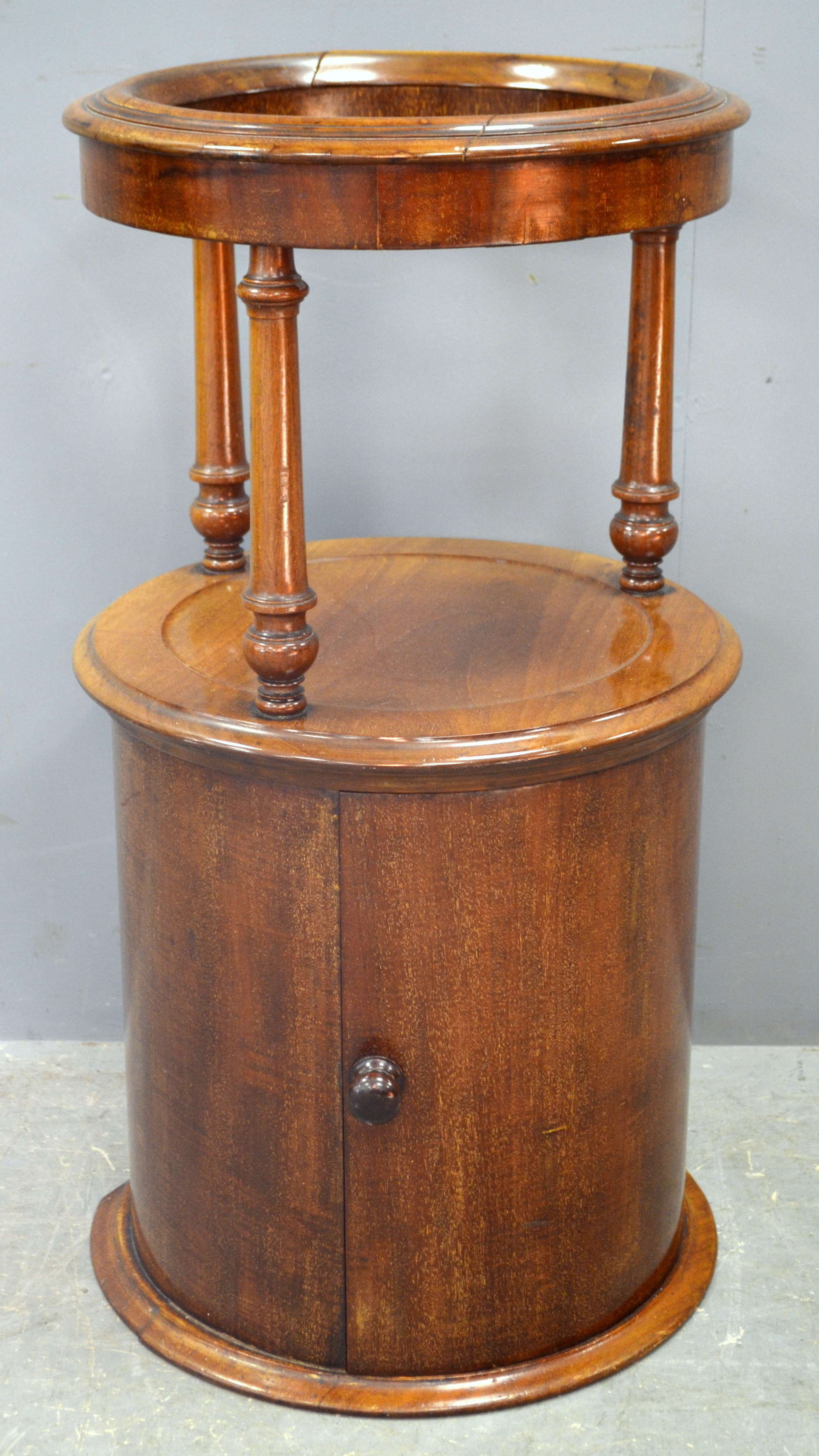 19th century mahogany circular washstand