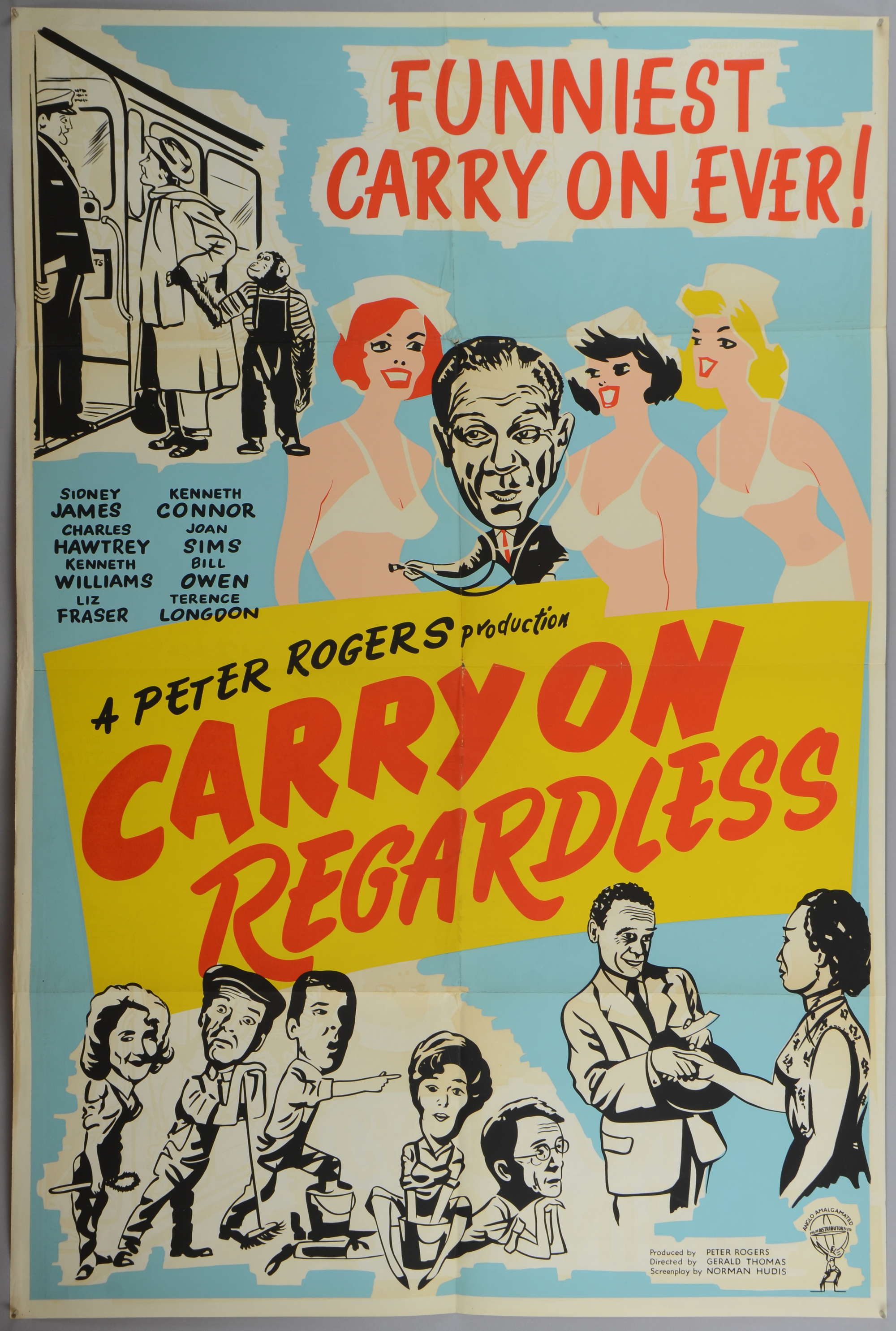 Carry On Regardless (1961) British One Sheet film poster