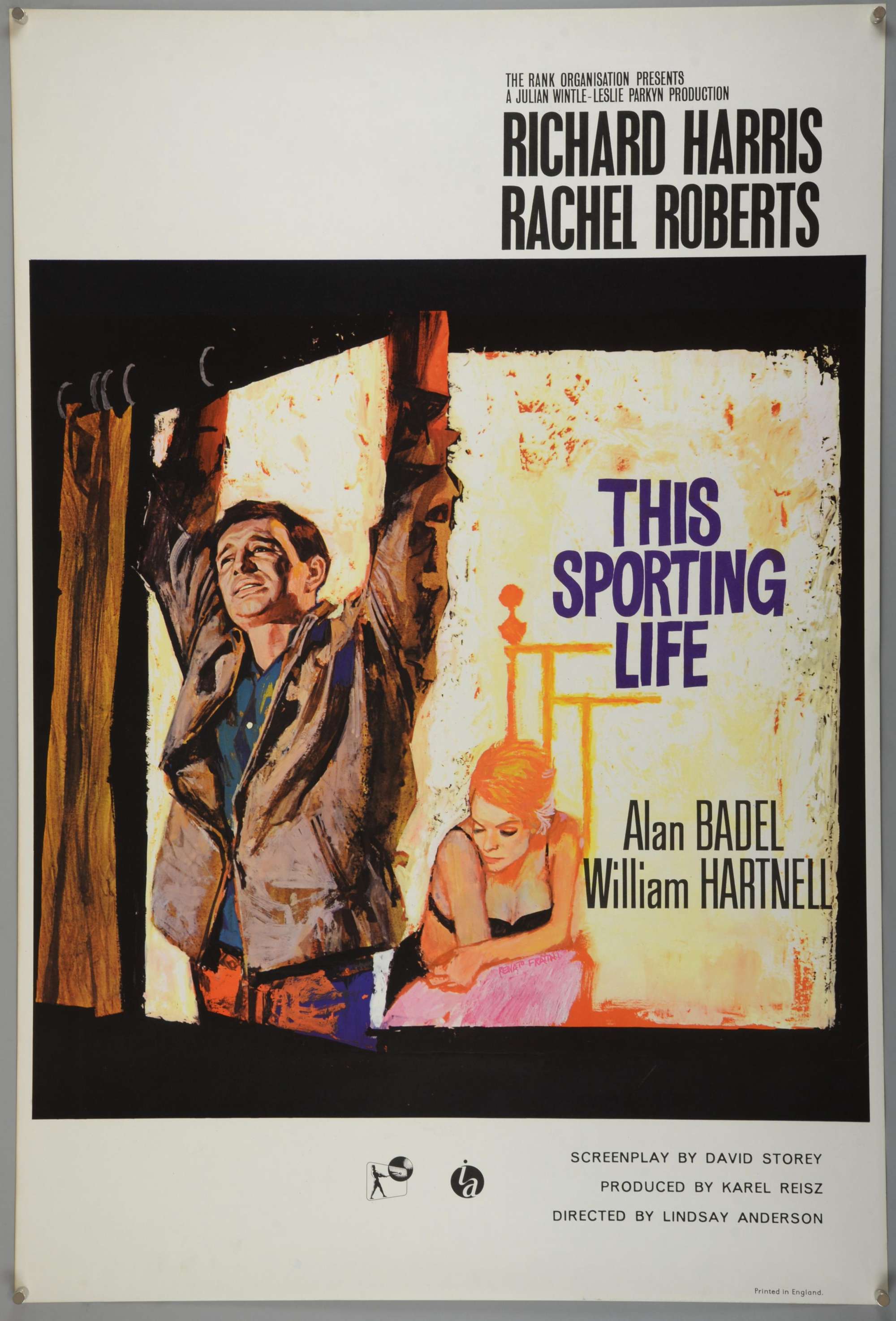 This Sporting Life (1963) British One Sheet film poster