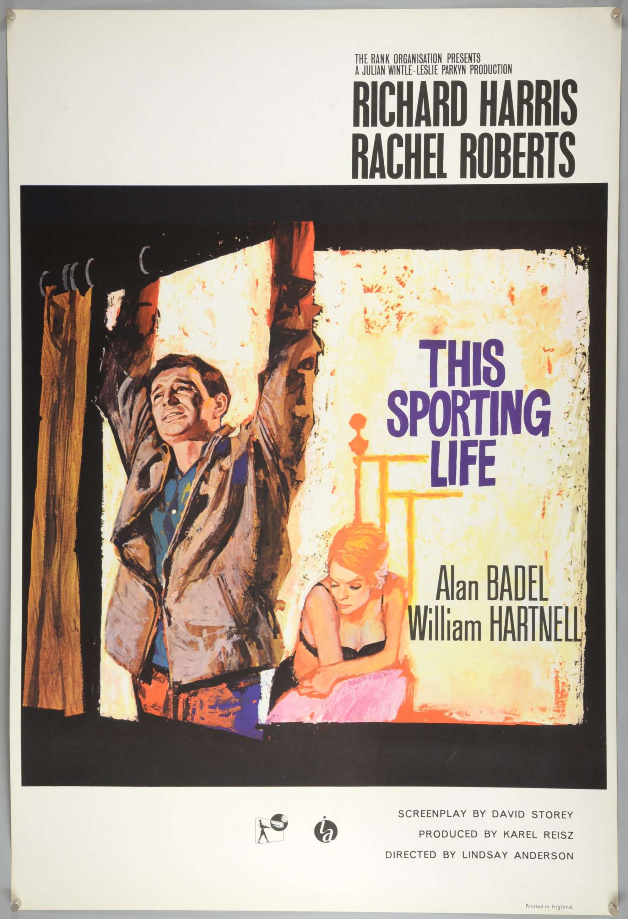 This Sporting Life (1963) British One Sheet film poster