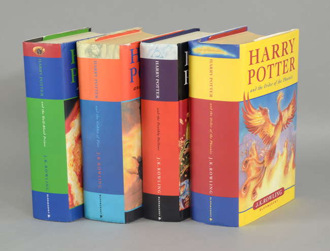 Harry Potter - Four hardback first edition books