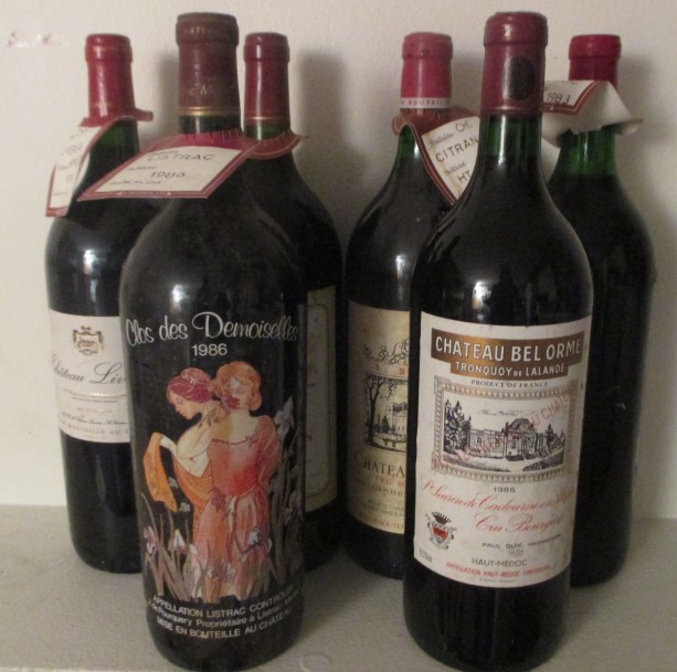 Ensemble de 6 magnums 1 magnum CLOS DES DEMOISELLES