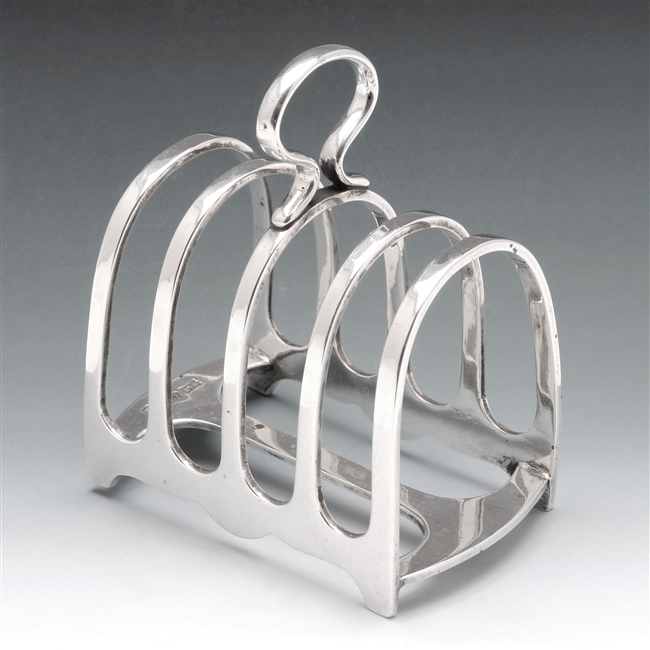 Walker & Hall small silver toast rack.