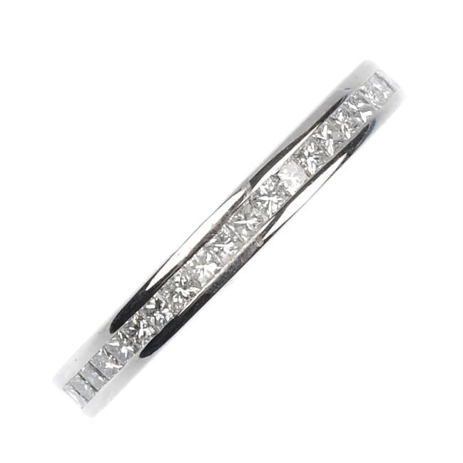 18ct diamond full eternity ring.