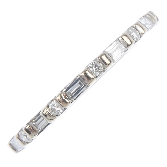 An 18ct diamond full-circle eternity ring.