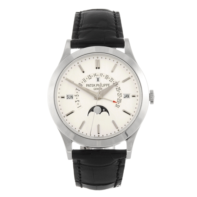 PATEK PHILIPPE - a gentleman's Retrograde Perpetual Calendar wrist watch.